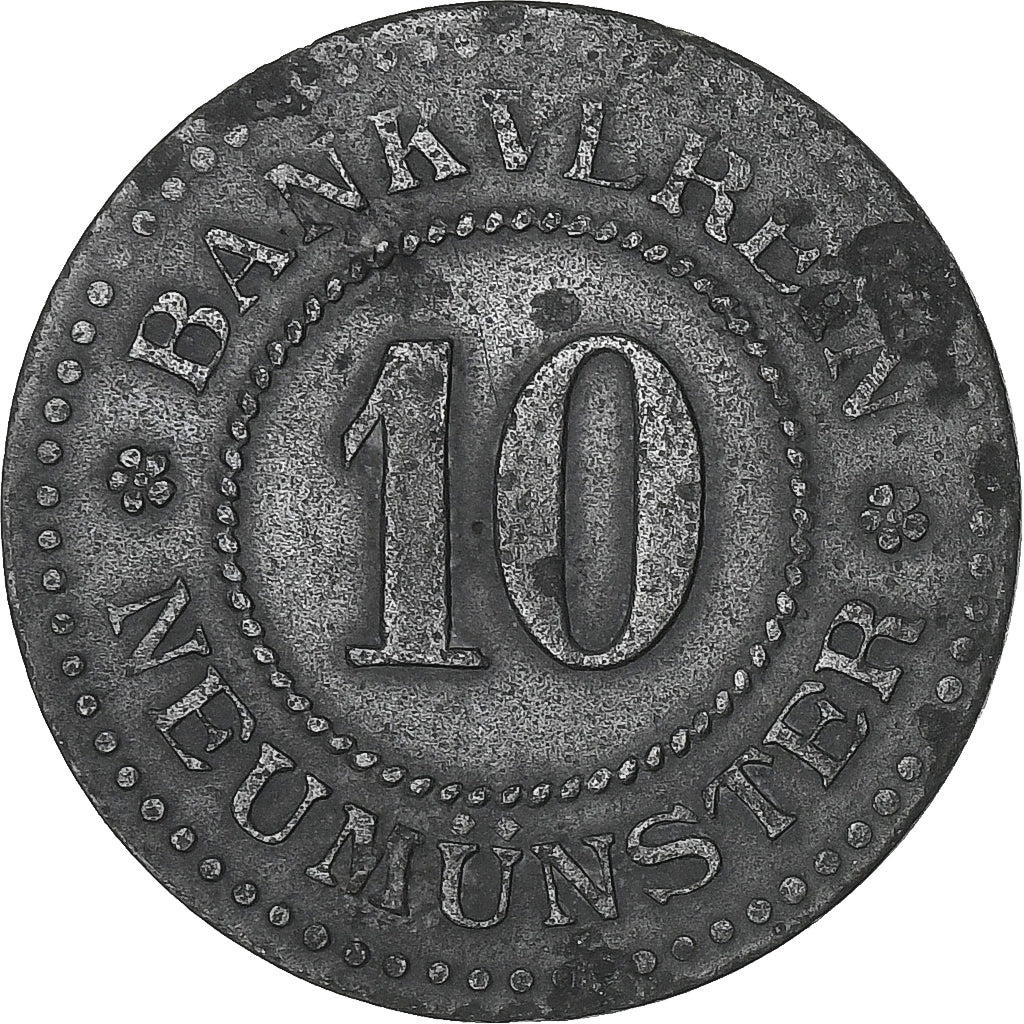 Germania, Stadt Neumünster, 10 Pfennig, undated (1920), MB+, Zinco