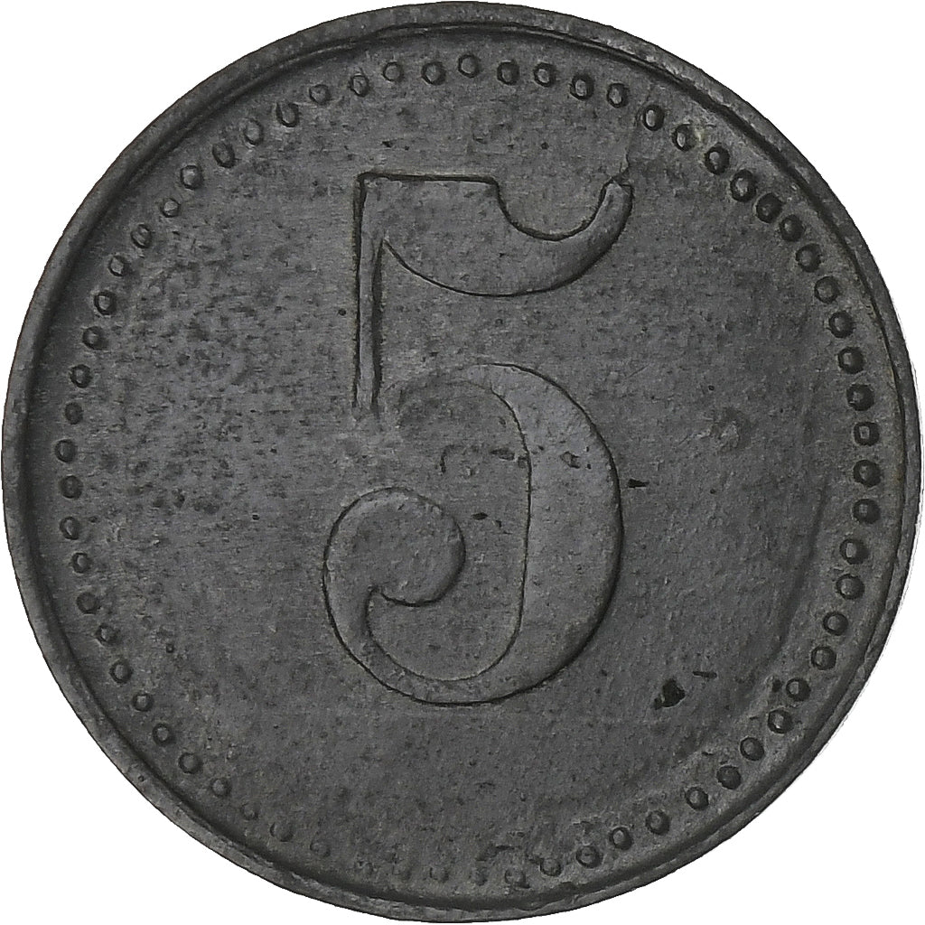 Alemanha, Stadt Nördlingen, 5 Pfennig, 1917, EF(40-45), Zinco