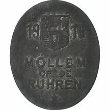 Germany, Stadt Möllem op de Ruhren, 15 Pfennig, 1918, VF(30-35), Zinc