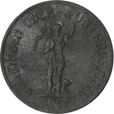 Allemagne, Städten Obergrainau u. Untergrainau, 5 Pfennig, 1917, TTB, Zinc