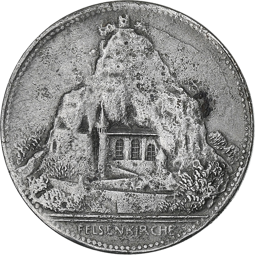 Germany, Stadt Oberstein, 10 Pfennig, 1919, AU(50-53), Iron