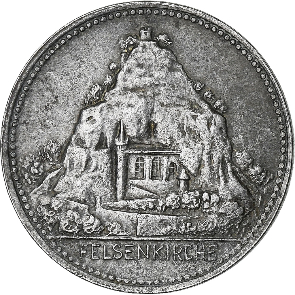 Germany, Stadt Oberstein, 25 Pfennig, 1919, AU(50-53), Iron