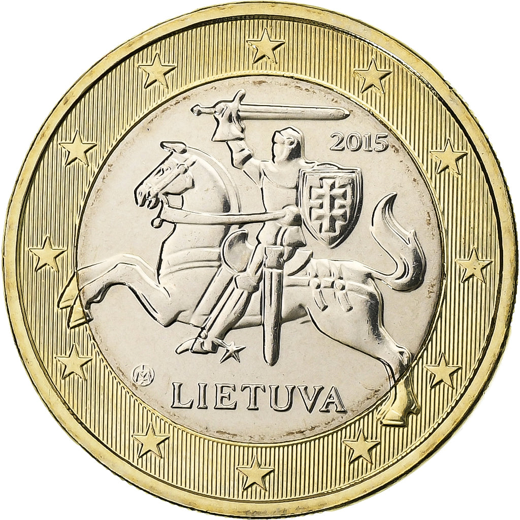 Lituania, Euro, BU, 2015, Vilnius, Bi-metallico, FDC