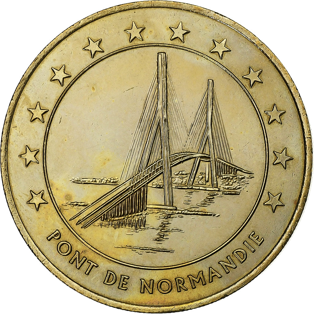 Francja, Euro du Havre, 1996, Monnaie de Paris, Mosiądz, AU(55-58)
