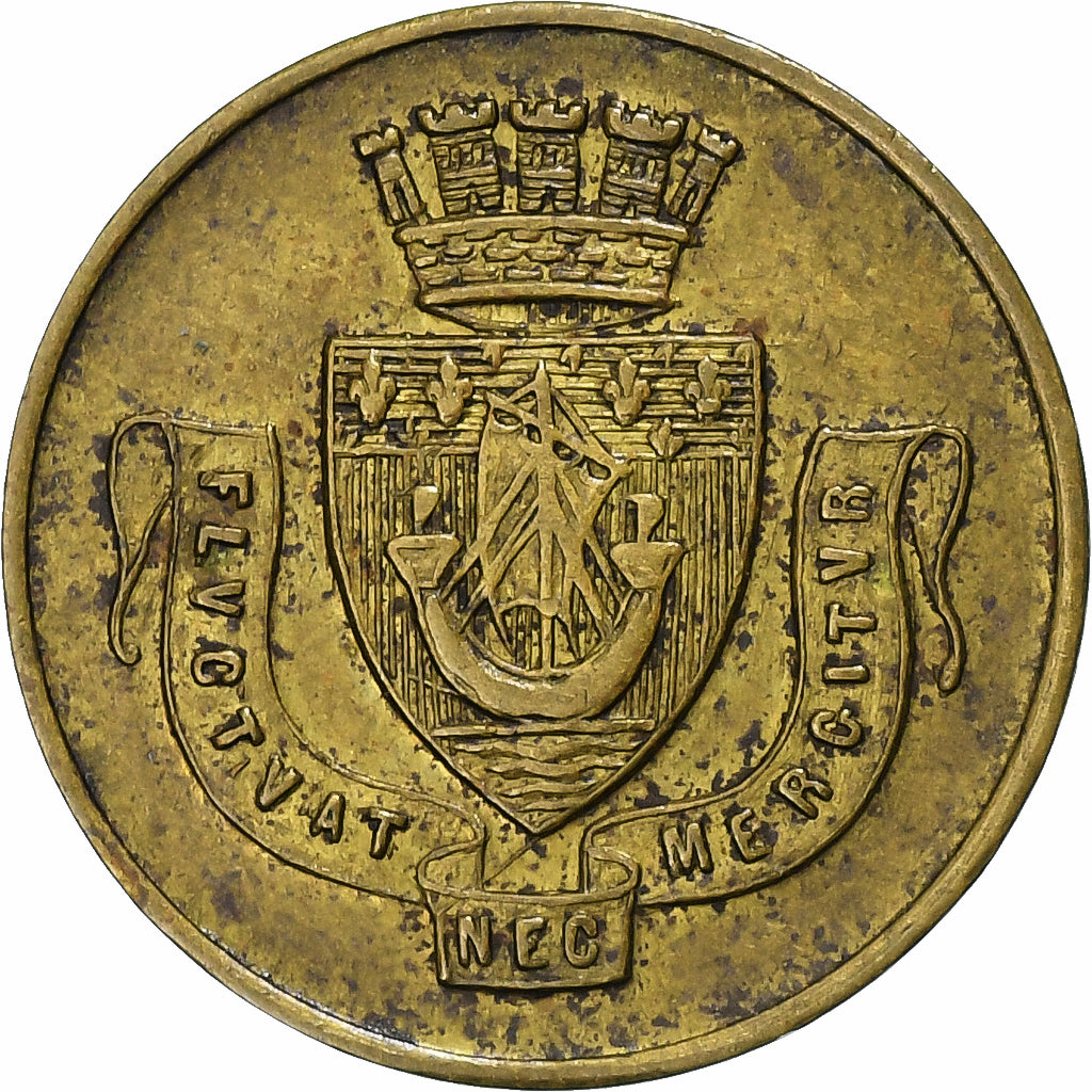 France, Jeton, Audaces Fortuna Juvat, Laiton, TTB