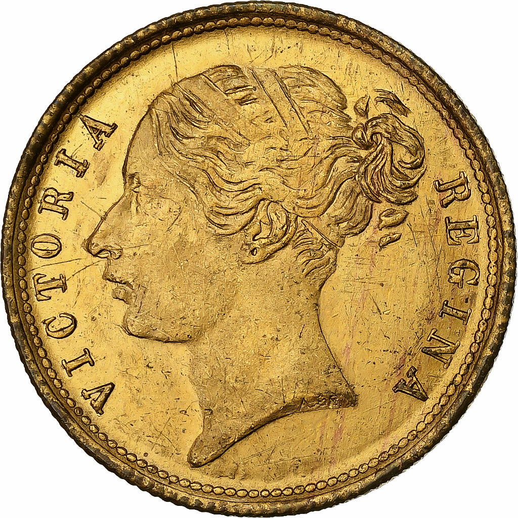 United Kingdom, betaalpenning, Victoria, Cards, Gold plated brass, SS+