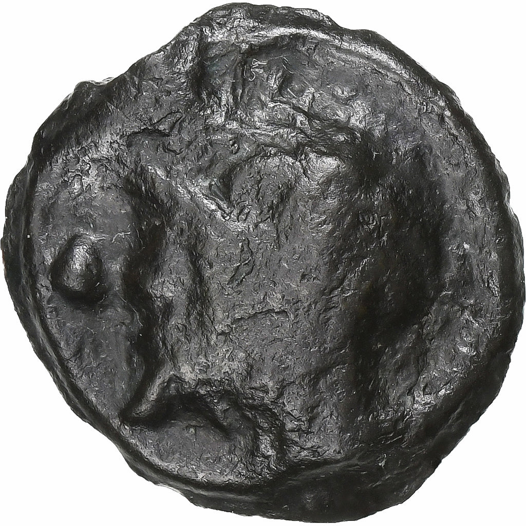 Bituriges Cubi, Potin au taureau chargeant, 1st century BC, Potin, EF(40-45)