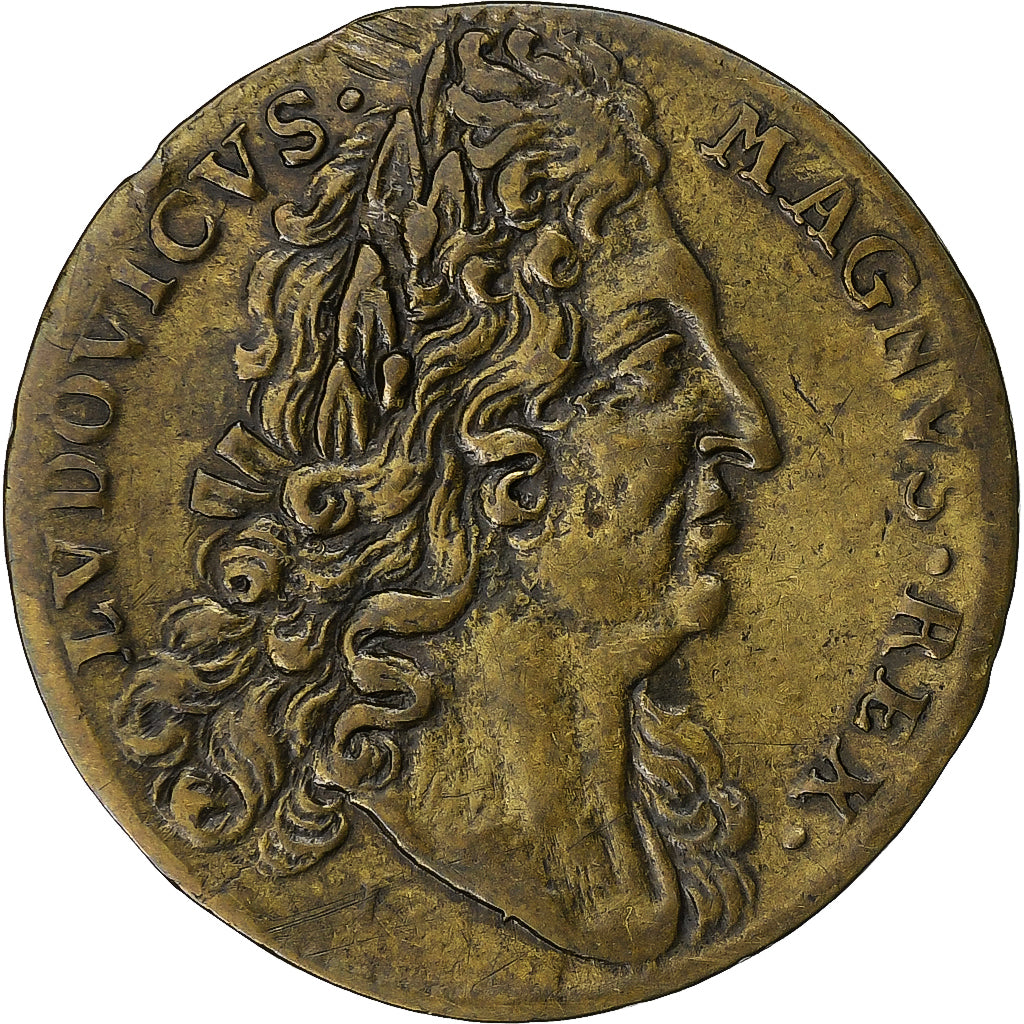 France, Token, Louis XIV, Trésor Royal, Brass, EF(40-45)
