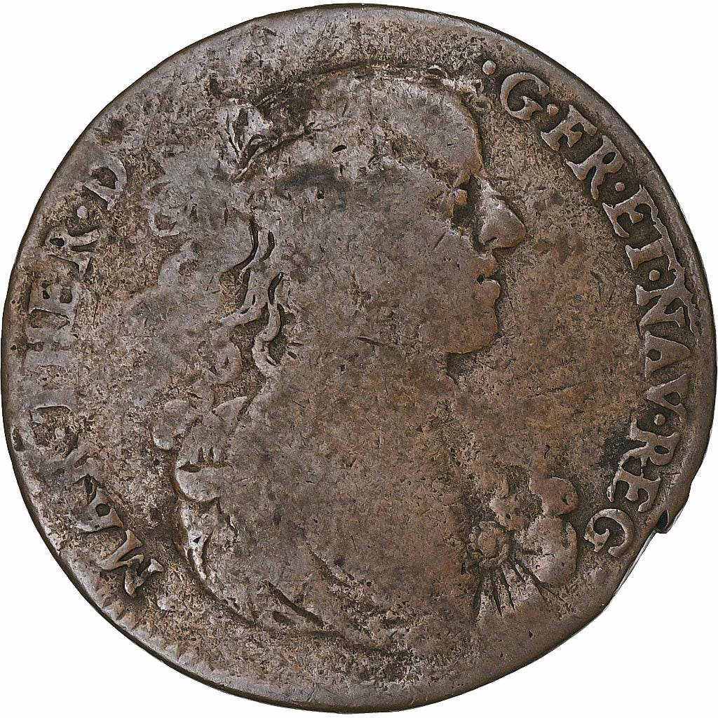 Frankrijk, Token, Marie-Thérèse d'Autriche, Menus plaisirs de la Reine, 1665