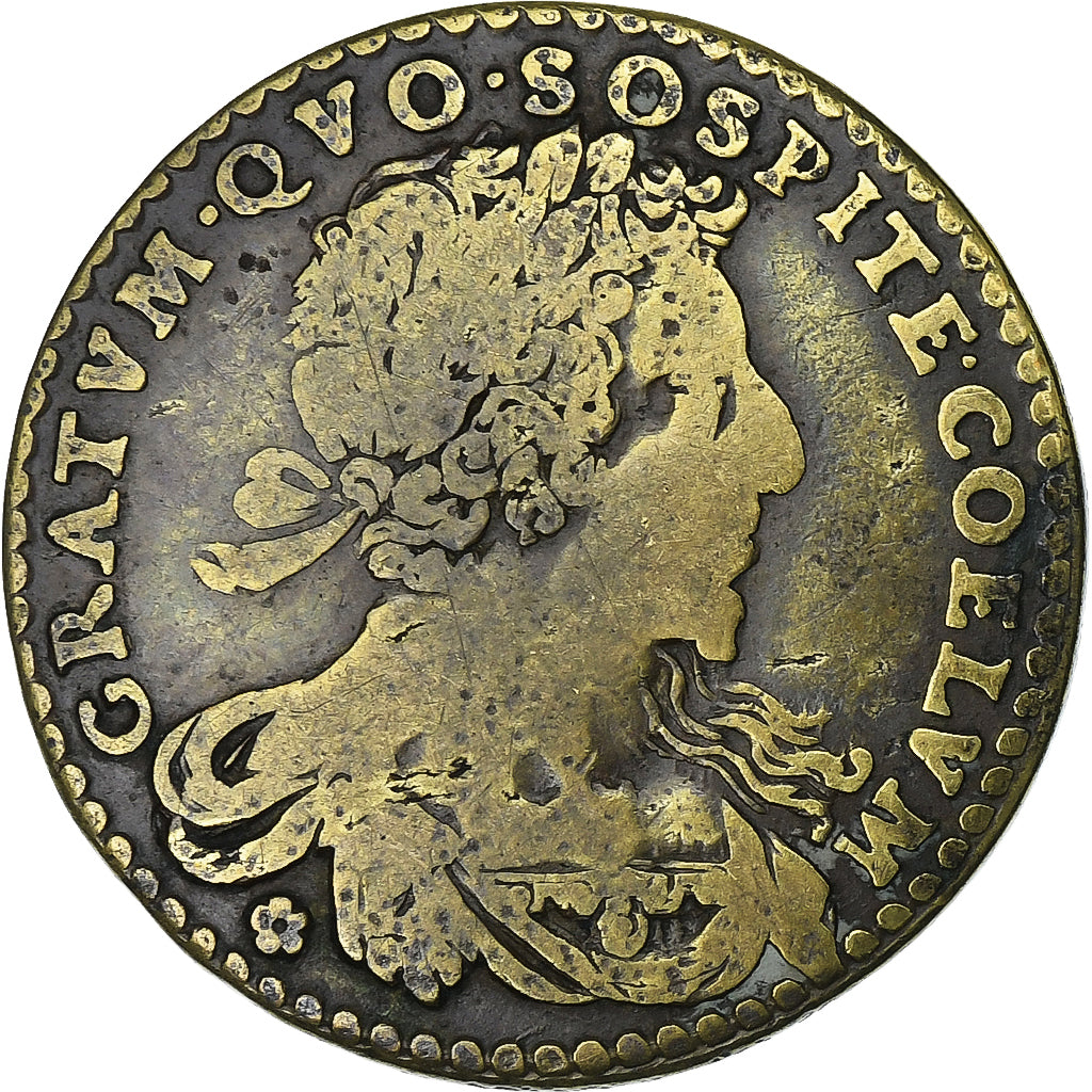 France, Token, Louis XIII, ca. 1630, Brass, VF(20-25)