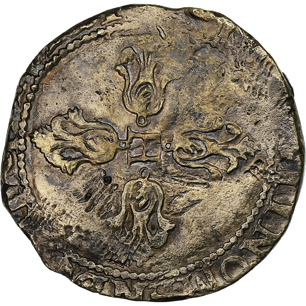 Francia, Henri IV, 1/4 Franc, Rouen, Contemporary forgery, Plata, BC