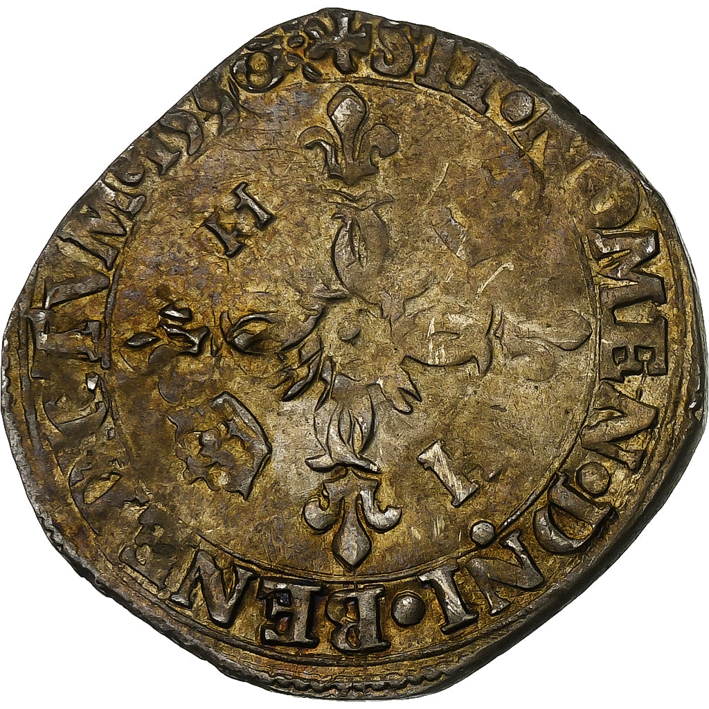 Frankrijk, Henri II, Douzain aux croissants, 1550, Limoges, Billon, FR+