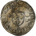 France, Henri II, Douzain aux croissants, 1552, Paris, Billon, VF(20-25)
