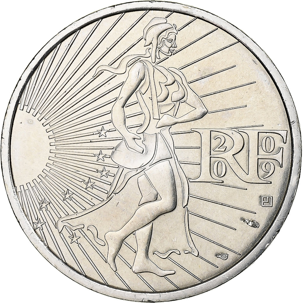 France, 10 Euro, Semeuse, 2009, Monnaie de Paris, Silver, MS(65-70), KM:1580