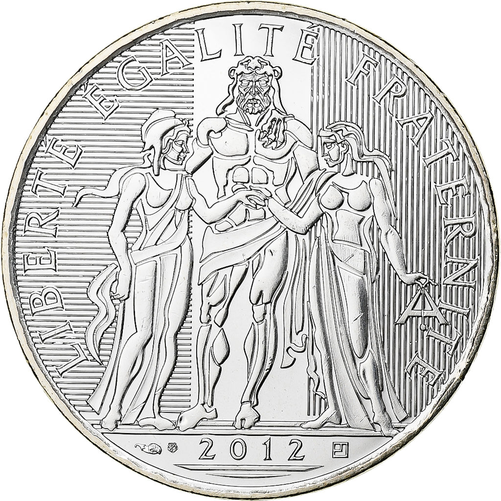 France, 10 Euro, Hercule, 2012, Monnaie de Paris, Silver, MS(65-70)