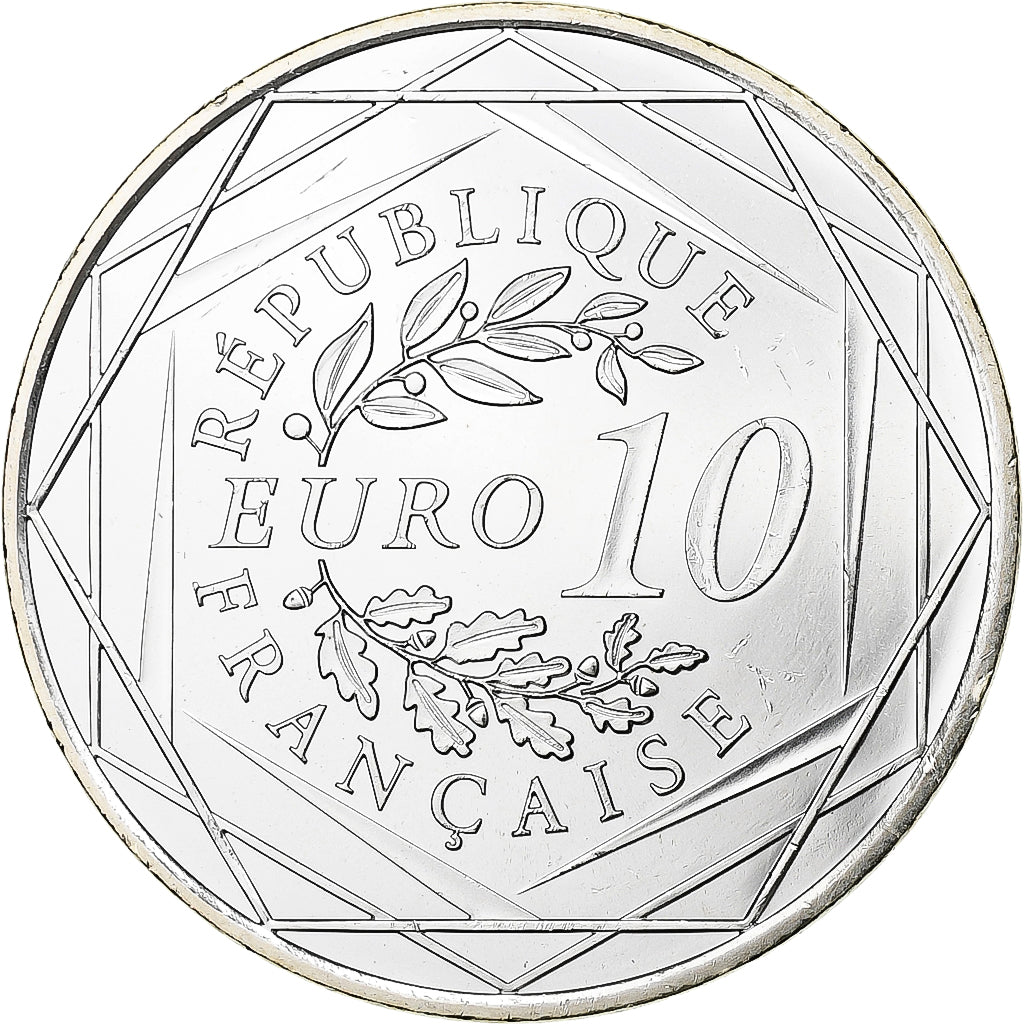 França, 10 Euro, Hercule, 2012, Monnaie de Paris, Prata, MS(65-70)