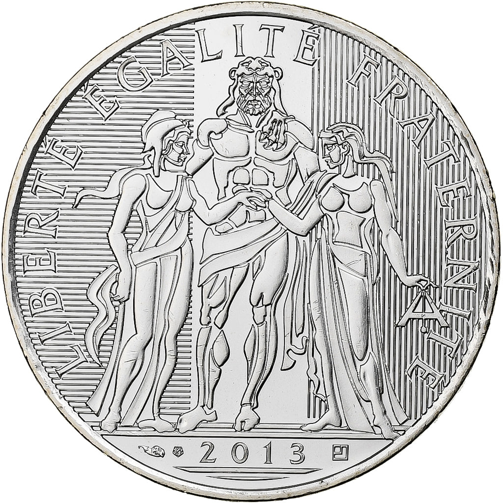 France, 10 Euro, Hercule, 2013, Monnaie de Paris, Silver, MS(65-70)