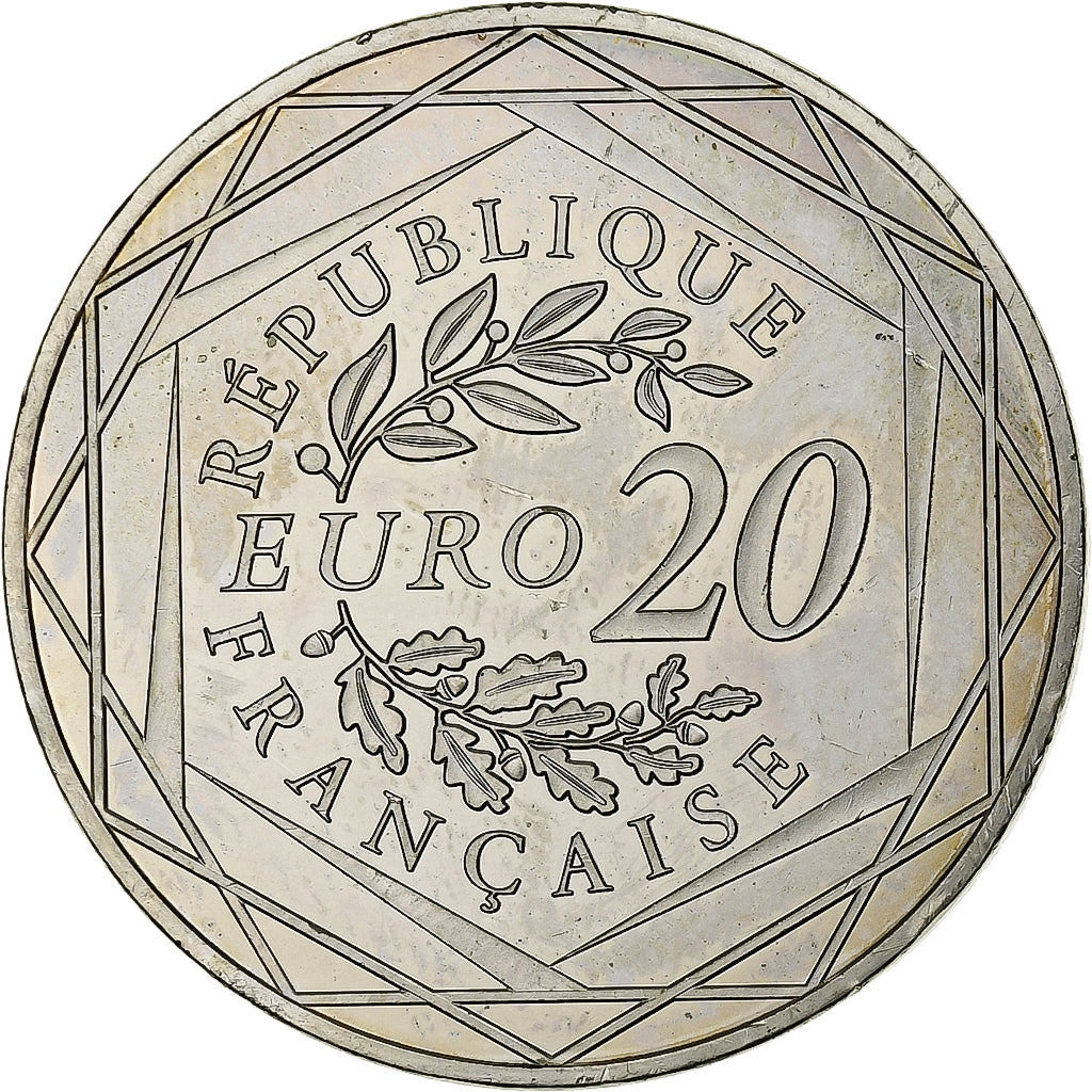 France, 20 Euro, Liberté, 2017, Monnaie de Paris, Silver, AU(55-58)