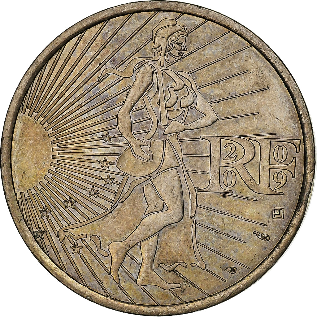 France, 10 Euro, Semeuse, 2009, Monnaie de Paris, Silver, AU(55-58), KM:1580
