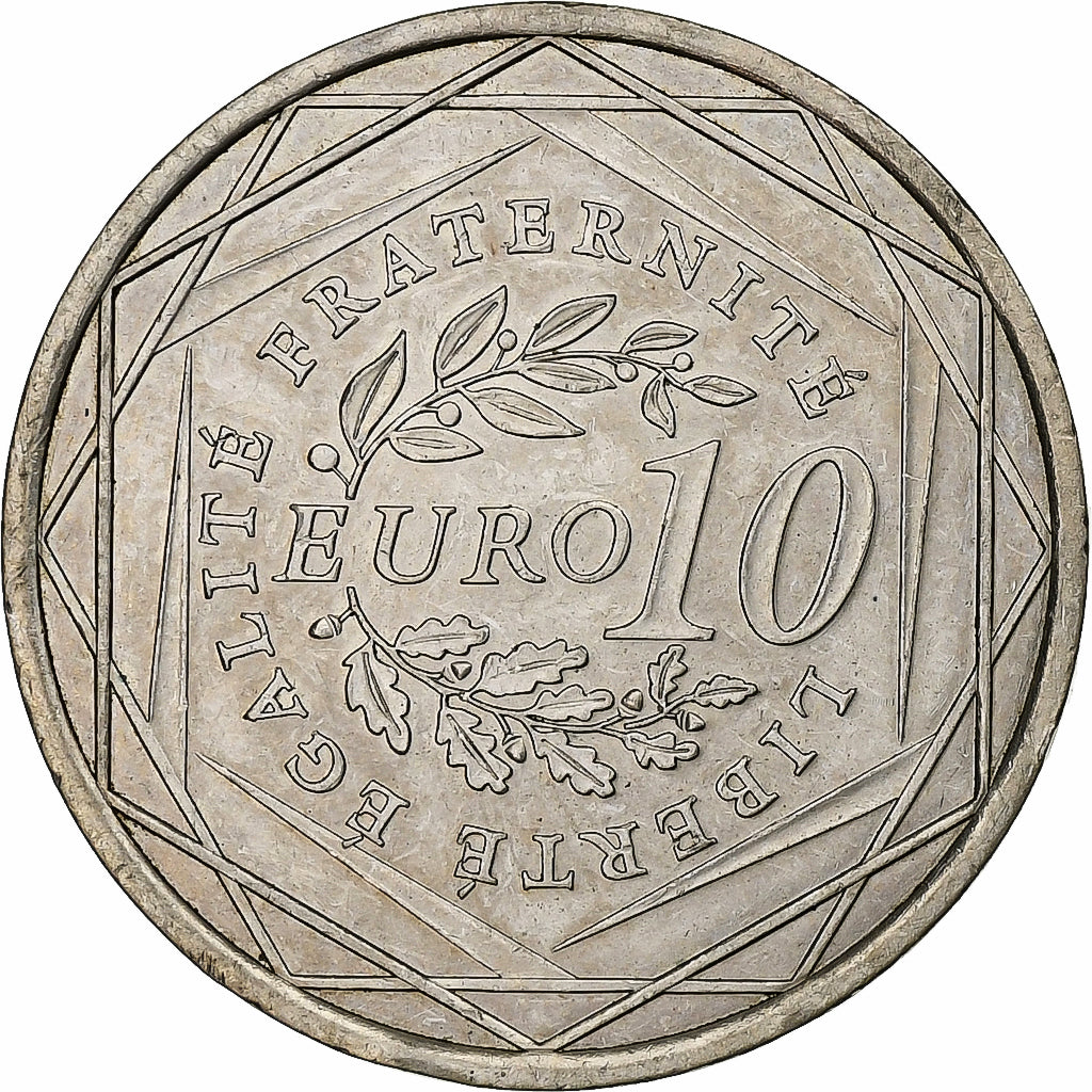 France, 10 Euro, Semeuse, 2009, Monnaie de Paris, Silver, AU(55-58), KM:1580
