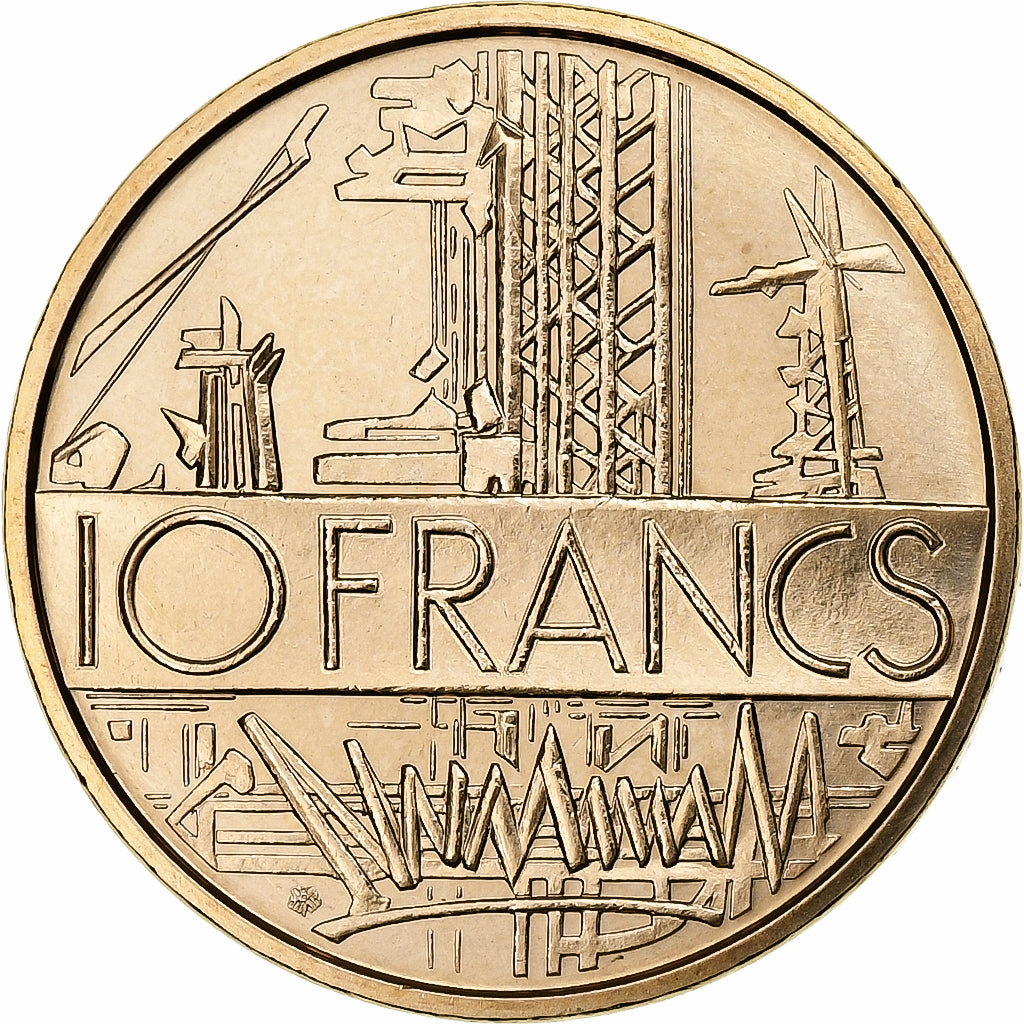 Francja, 10 Francs, Mathieu, 1974, Monnaie de Paris, série FDC, Tranche B