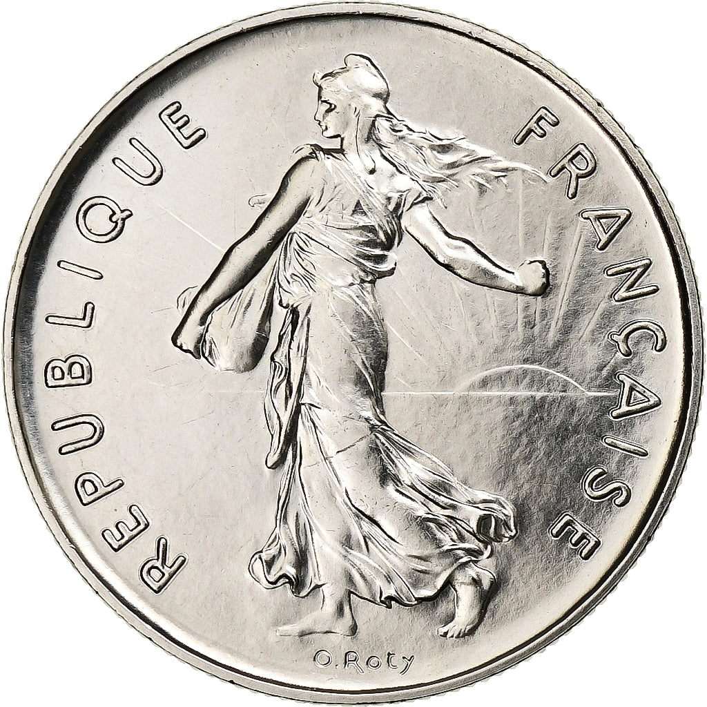 France, 5 Francs, Semeuse, 1974, Monnaie de Paris, série FDC, Copper-nickel