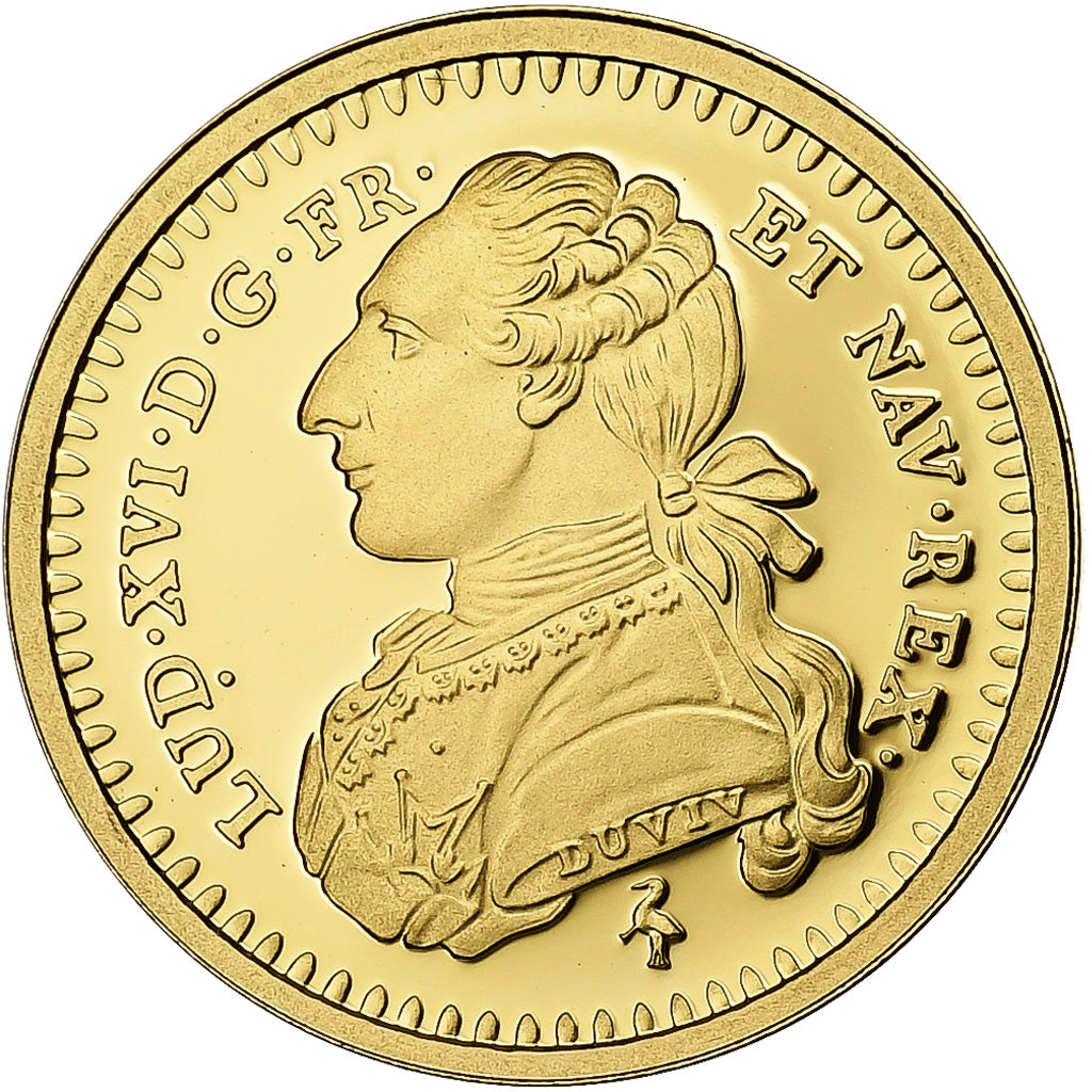 France, Medal, Louis XVI, Reproduction, Demi-Louis d’or aux lunettes de 1775