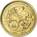 France, Medal, 15e anniversaire de l'euro, 2014, Gold, MS(65-70)