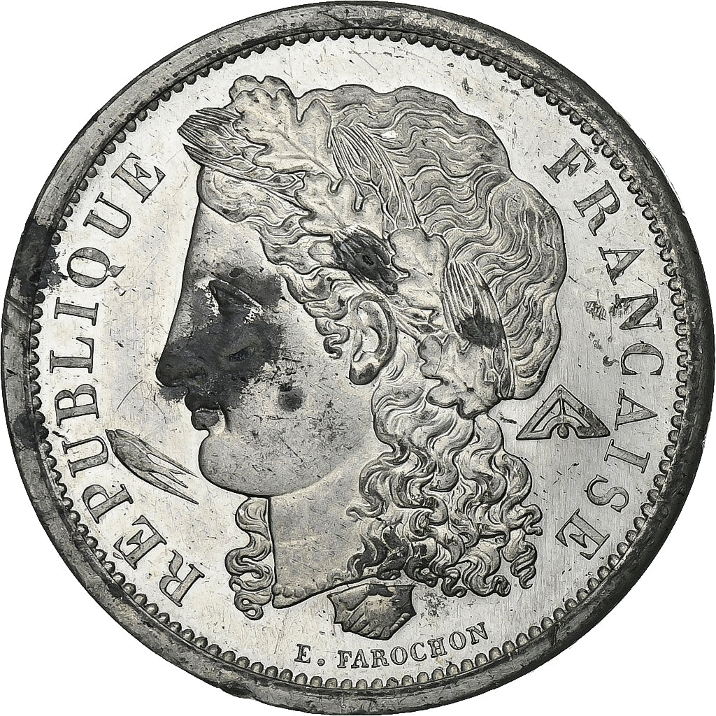 Frankreich, 5 Francs, Concours de Farochon, 1848, Zinn, VZ+, Gadoury:695