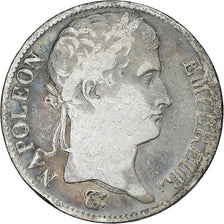 Francja, Napoleon I, 5 Francs, 1813, Paris, Srebro, VF(20-25), Gadoury:584