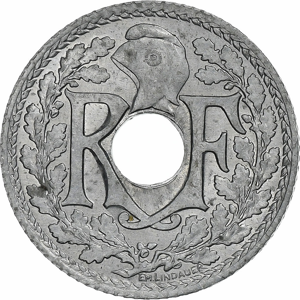 Frankrijk, 10 Centimes, Lindauer, 1941, Paris, Zinc, PR, Gadoury:288c