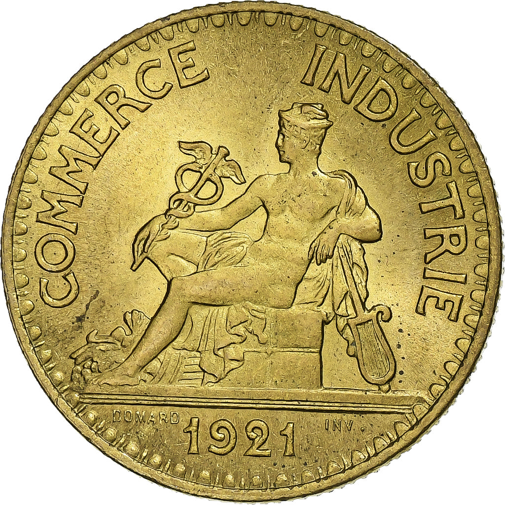 Francia, 2 Francs, Chambre de commerce, 1921, Paris, Rame-alluminio, SPL-