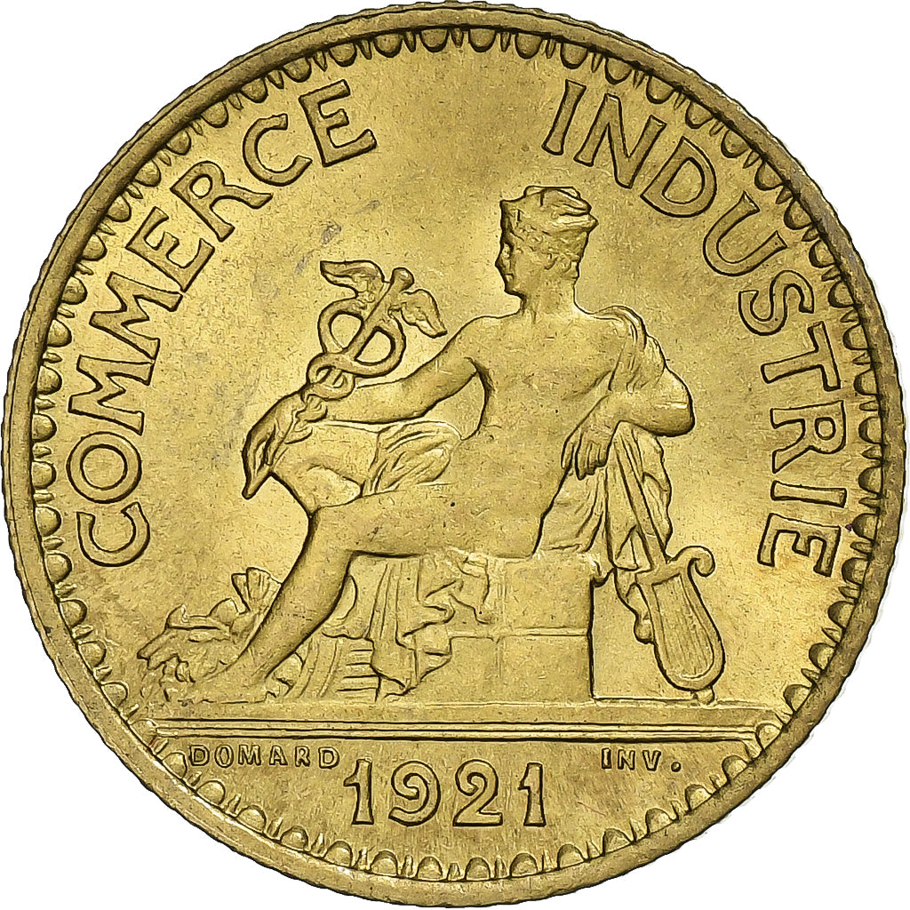Francja, Franc, Chambre de commerce, 1921, Paris, Brązal, AU(55-58)