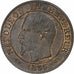 Francia, Napoleon I, 5 Centimes, 1855, Paris, Anchor, Bronzo, BB+, Gadoury:152