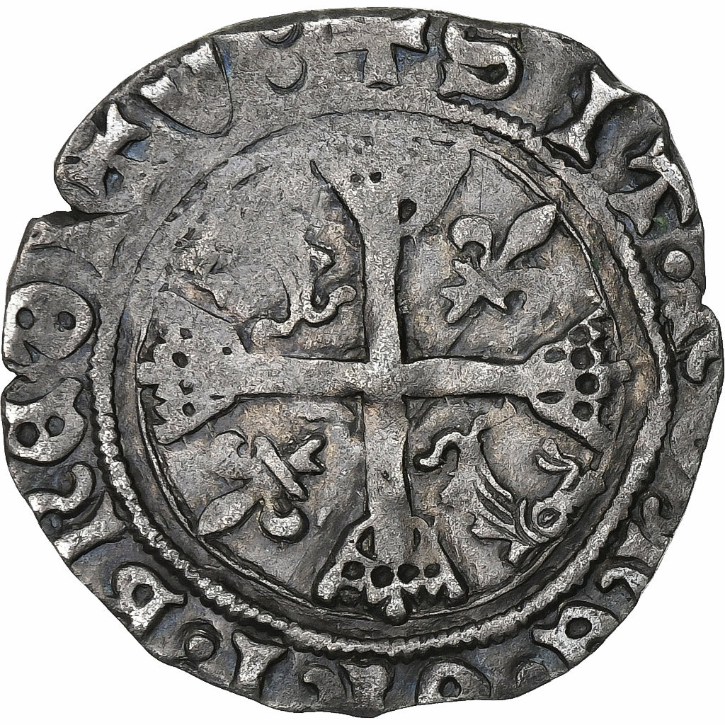 France, Charles VIII, Karolus du Dauphiné, 1483-1498, Romans, Billon