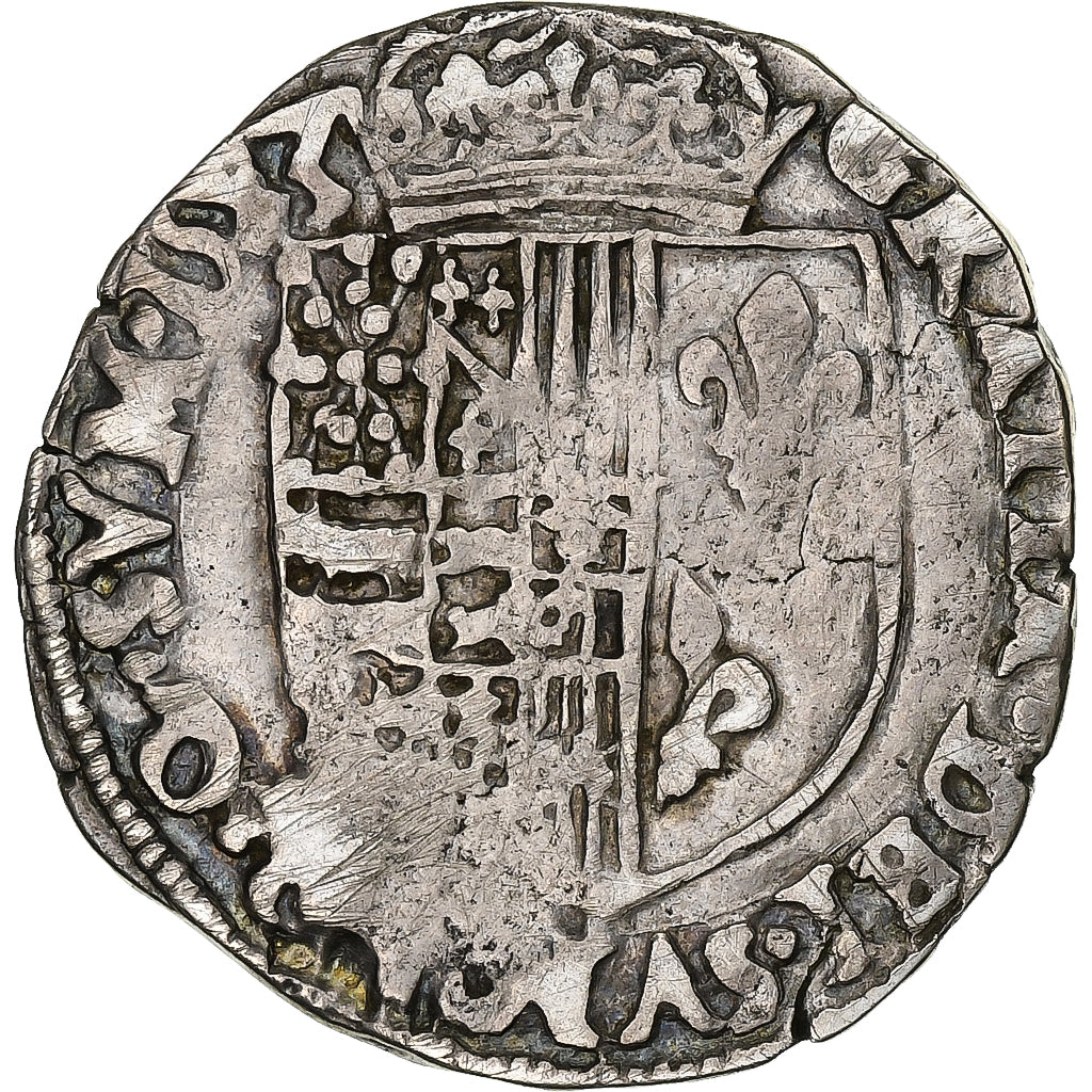 Kingdom of Navarre, Henri III de Navarre, 1/2 Franc, 1583, Saint-Palais, Silber
