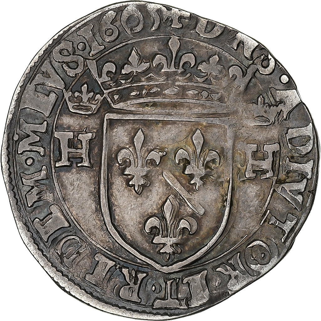 Fürstentum Dombes, Henri II de Bourbon-Montpensier, 1/2 Teston, 1605, Trévoux