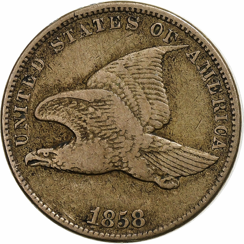 United States, Cent, Flying Eagle, 1858, Philadelphia, Small Letters