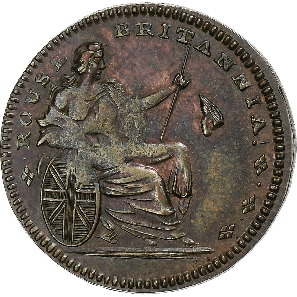 United Kingdom, Farthing Token, T. Spence, 1794, Copper, VF(30-35)
