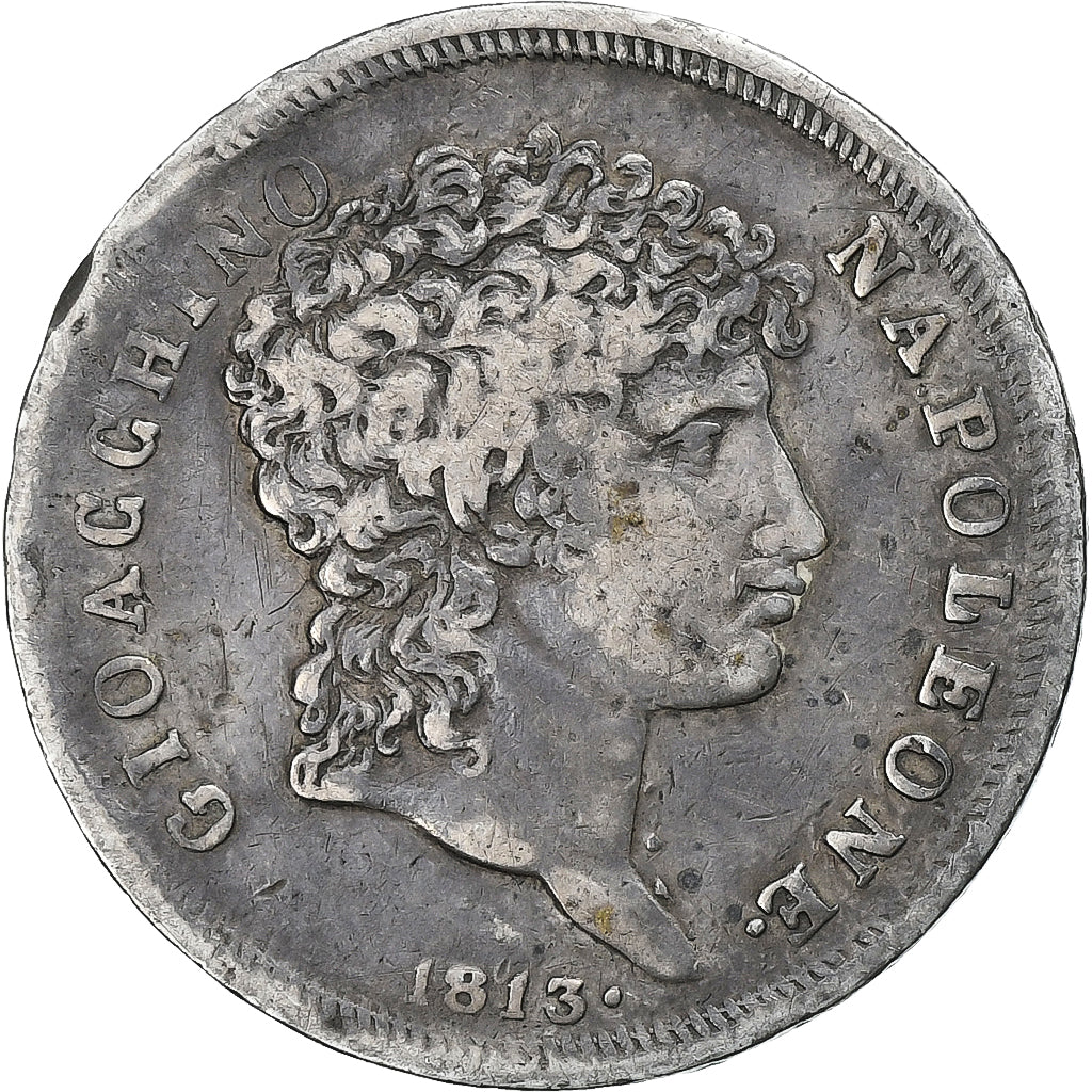 Kingdom of the Two Sicilies, Joachim Murat, Lira, 1813•, Naples, Silver