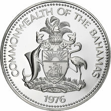 Bahamas, 2 Dollars, 1976, Franklin Mint, PP, Silber, STGL, KM:66a