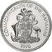 Baamas, 25 Cents, 1976, Franklin Mint, Proof, Níquel, MS(65-70), KM:63.1