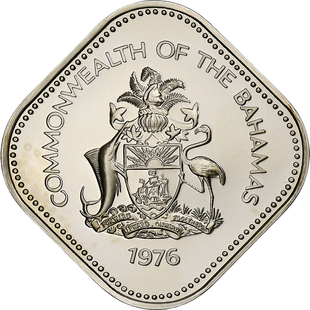 Bahamas, 15 Cents, 1976, Franklin Mint, FS, Rame-nichel, FDC, KM:62