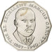Jamaica, 50 Cents, Marcus Garvey, 1976, Franklin Mint, Proof, Copper-nickel