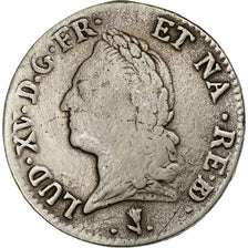 Francia, Louis XV, Ecu de Béarn à la vielle tête, 1772, Pau, Plata, BC+
