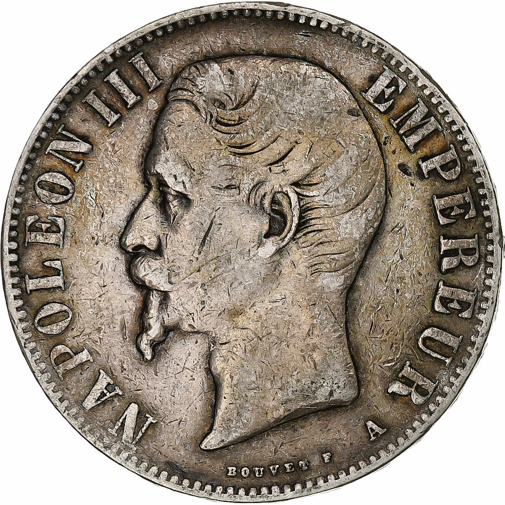 Frankrijk, Napoleon III, 5 Francs, 1855, Paris, Zilver, FR+, Gadoury:734