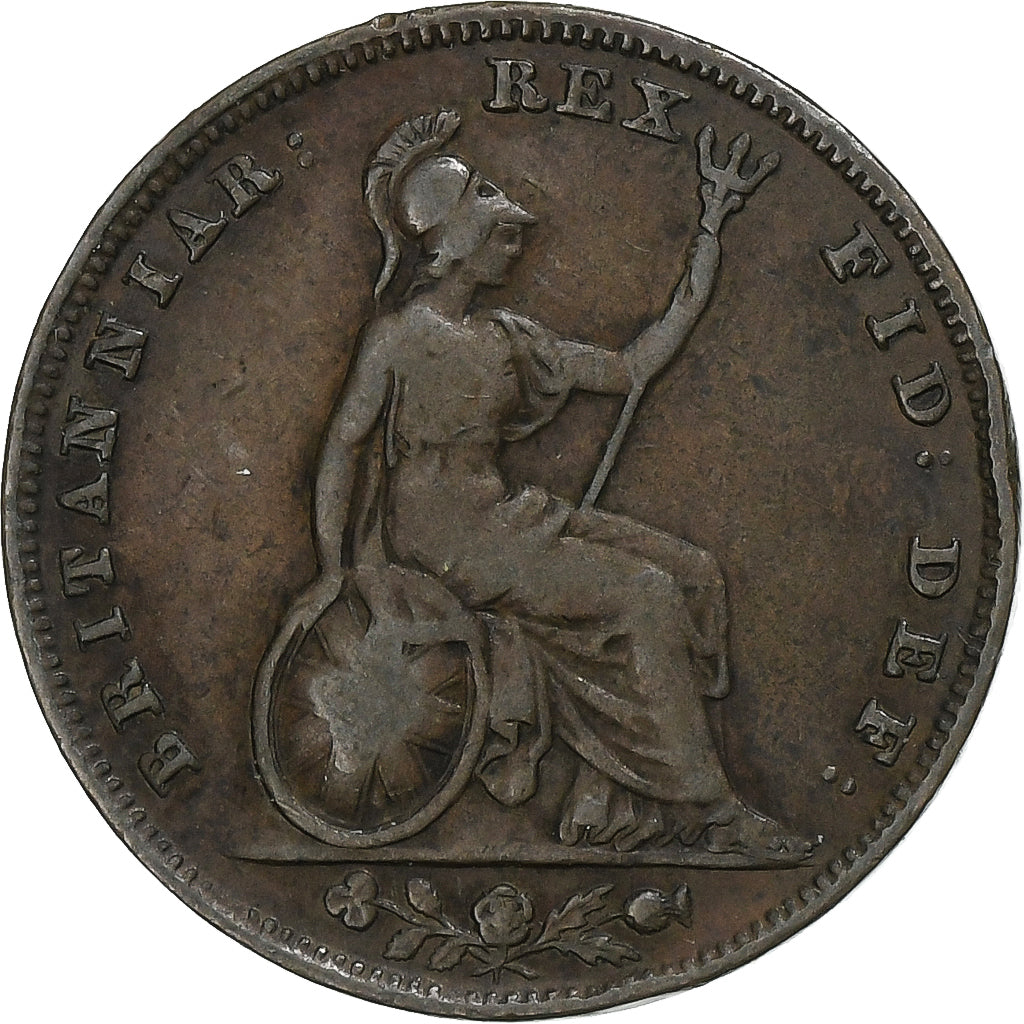Verenigd Koninkrijk, William IV, Farthing, 1835, London, Koper, FR+, Spink:3848