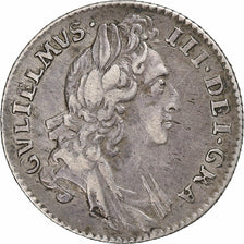 Kingdom of England, William III, 6 Pence, 1695, London, Silver, AU(50-53)