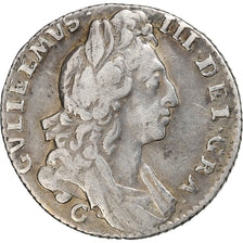 Kingdom of England, William III, 6 Pence, 1697, Chester, Prata, EF(40-45)