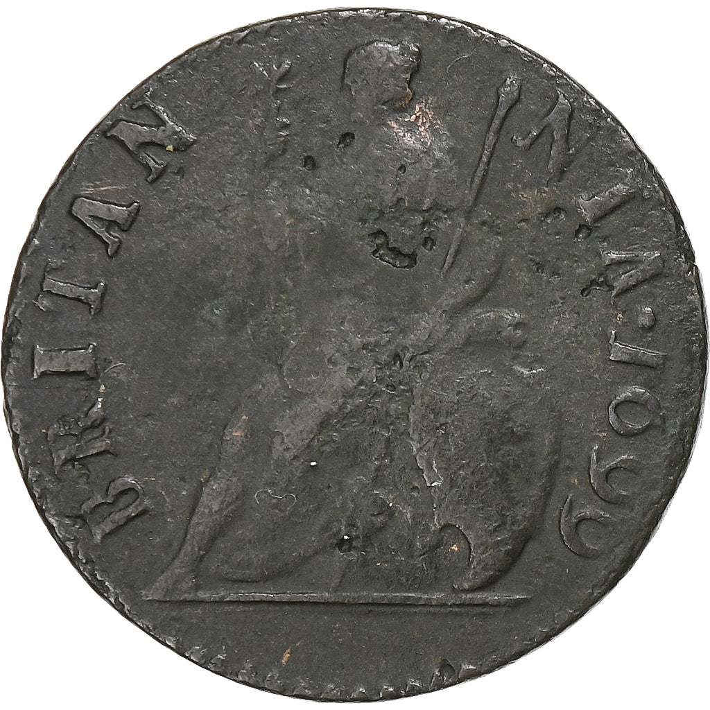 Kingdom of England, William III, Farthing, 1799, London, Rame, MB+, Spink:3558
